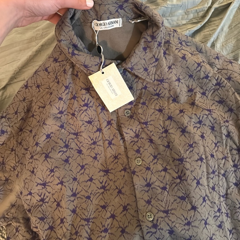 Giorgio Armani button down vintage new with tags